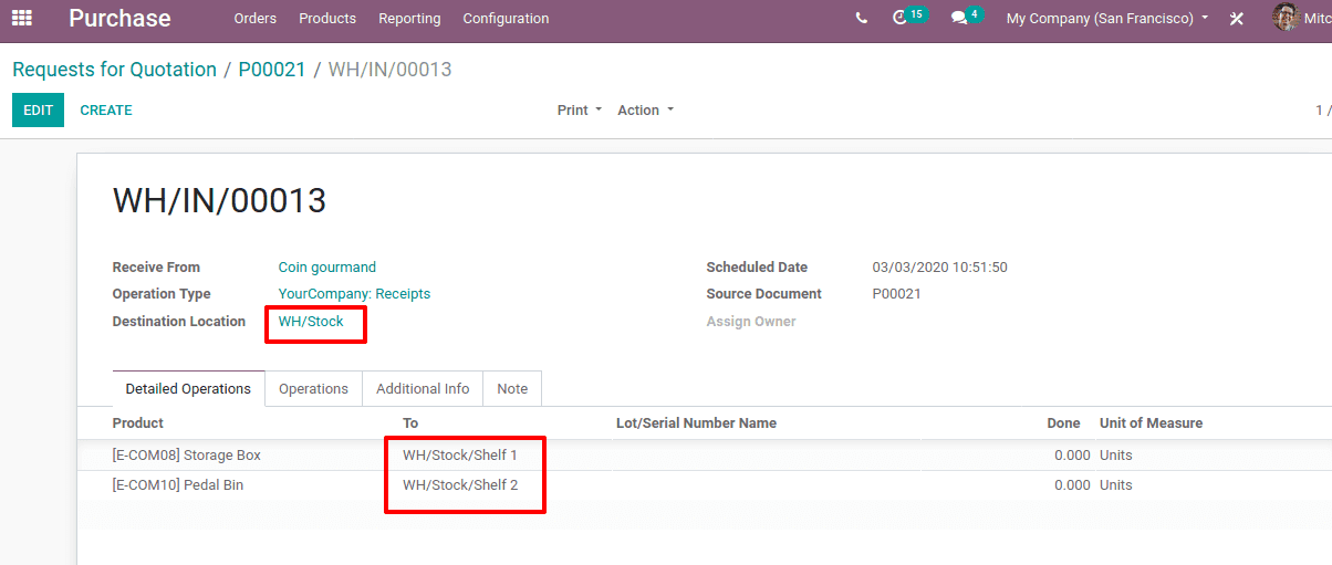 Removal And Putaway strategies in Odoo 13